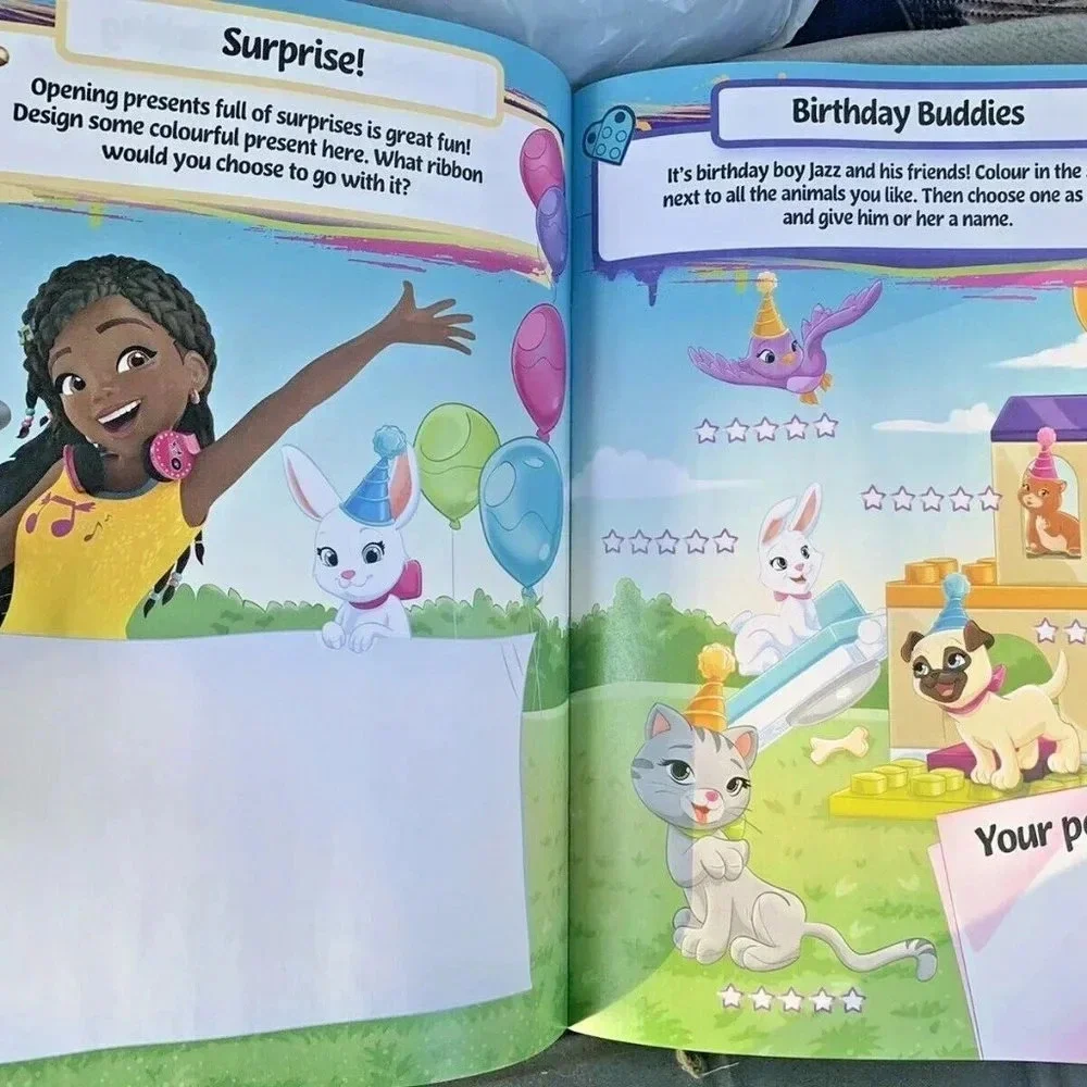NEW Lego Friends HELLO HEARTLAKE Activity Book + Mini Figure